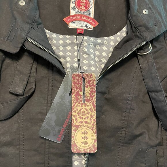 Womens 3 Three Stones Coat Jacket Black Size Small Easy Love Brand New - Picture 10 of 14